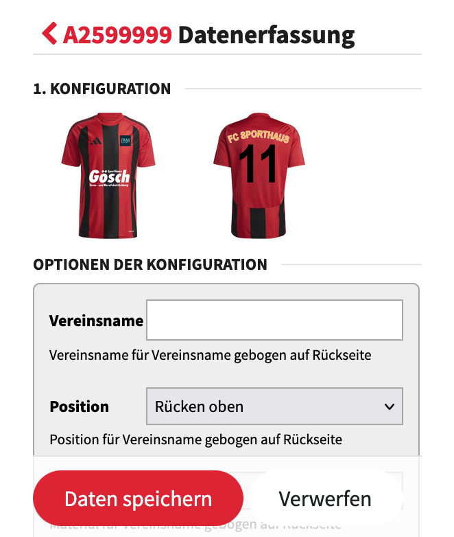 Data Collection Screenshot
